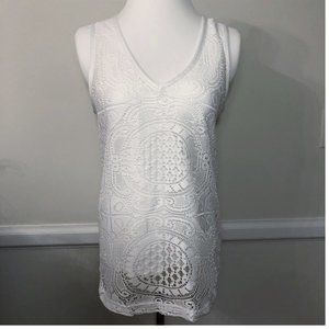 Vintage Christian Lacroix x Desigual Lace Overlay Knit Sleeveless Top Tank